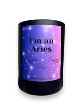 Aries zodiac candle by Angsty Addie