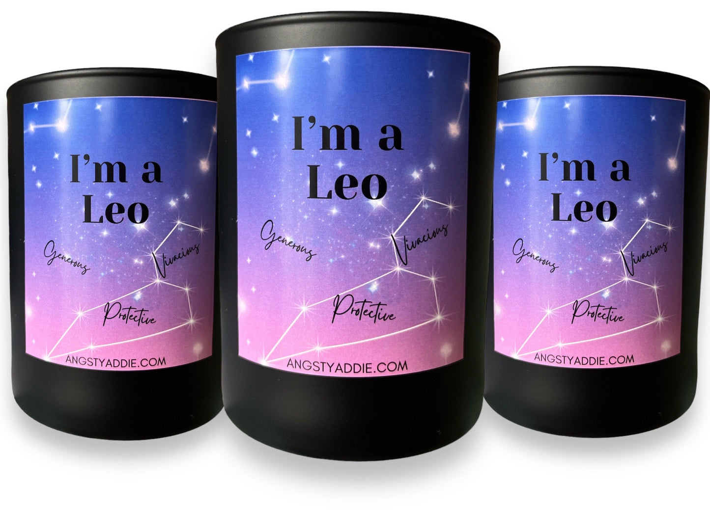 Leo zodiac candle by Angsty Addie