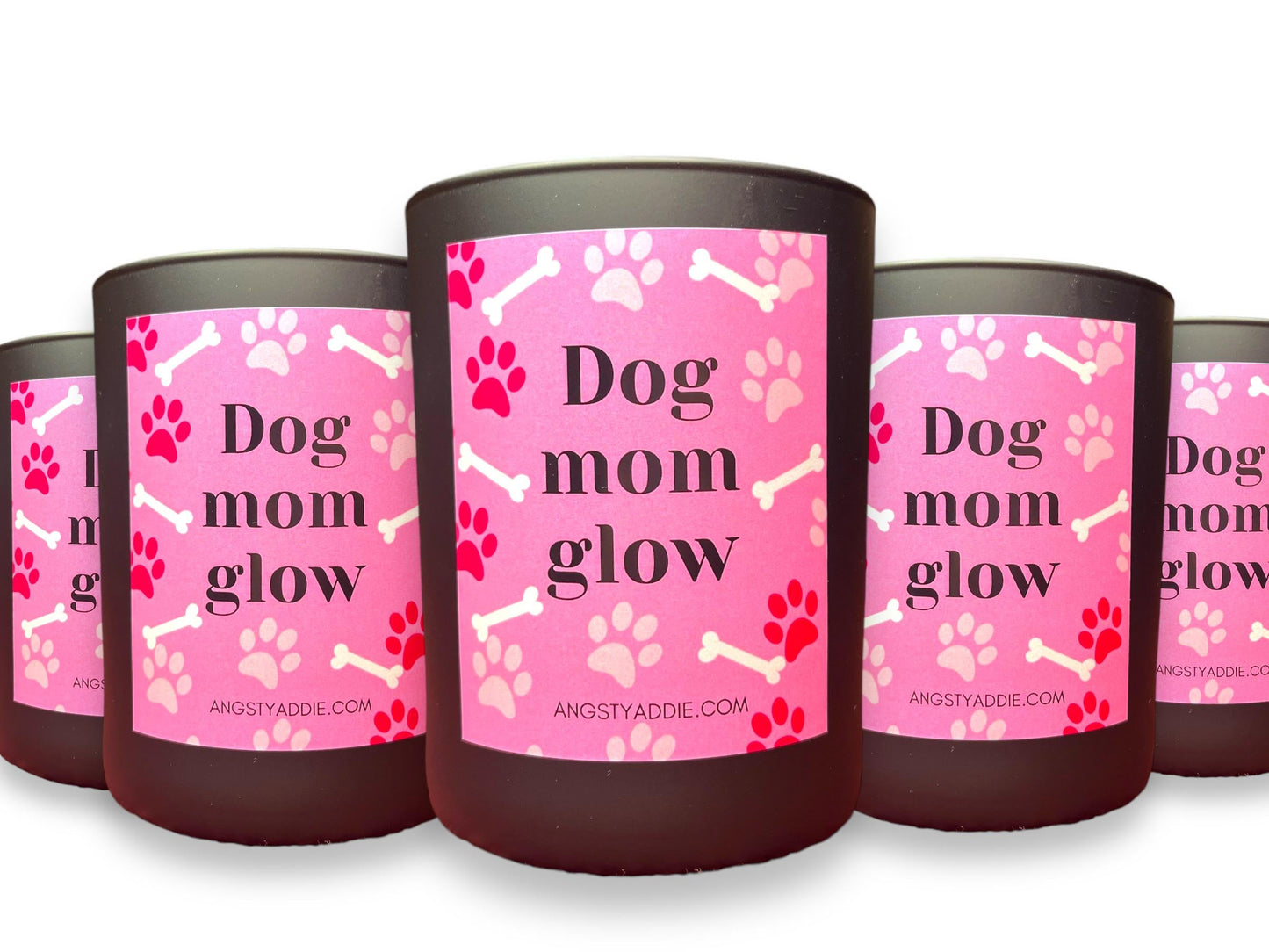 Dog Mom Glow candle by Angsty Addie