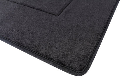 Memory Foam Bath Mat in Black, Large 21 x 34 in by The Everplush Company