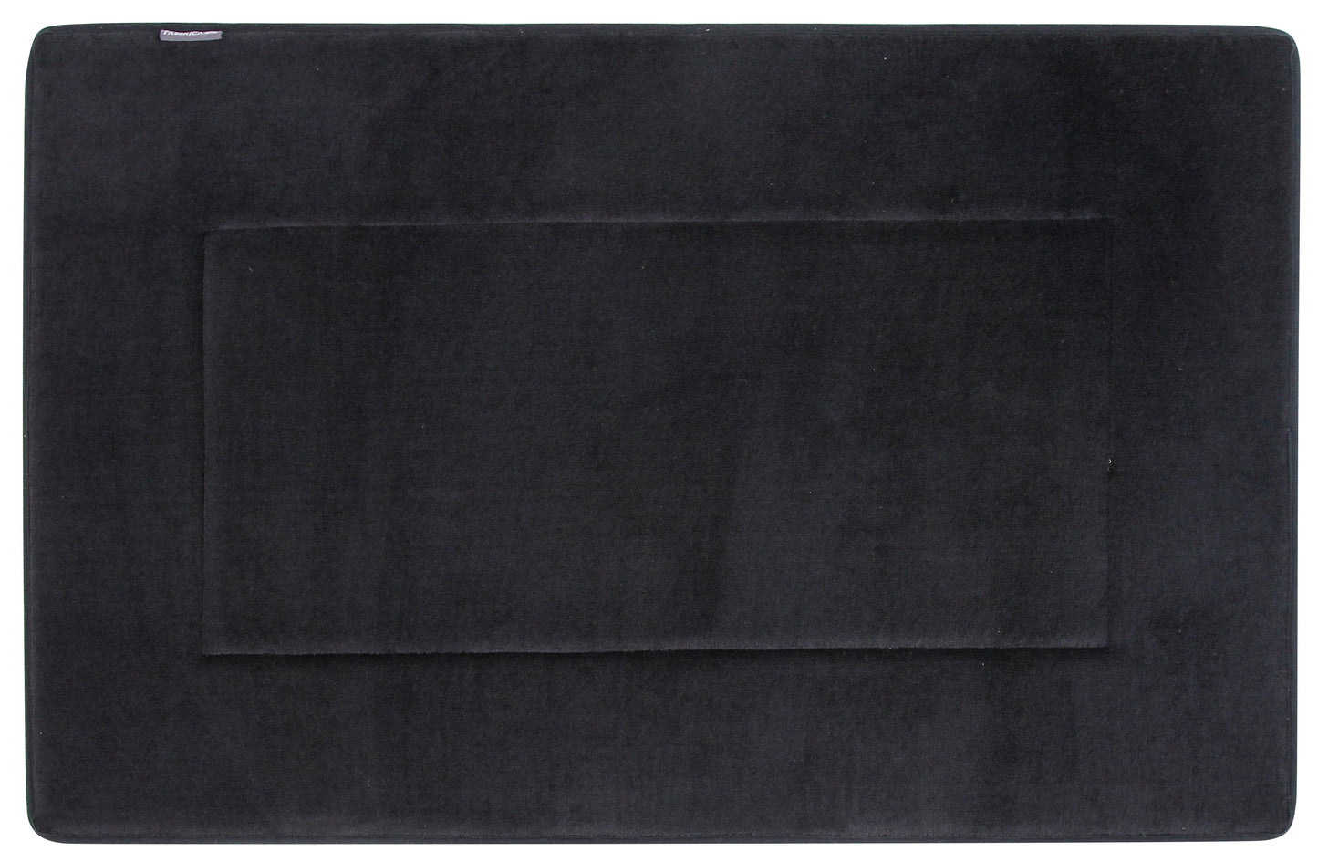 Memory Foam Bath Mat in Black, Large 21 x 34 in by The Everplush Company