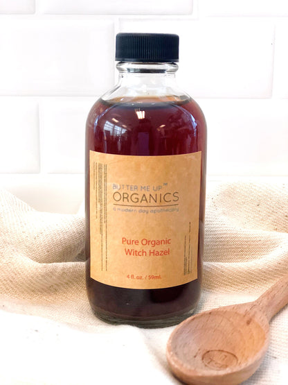 Organic Witch Hazel / Organic Facial Toner / Blemishes / Acne / Neutralizer