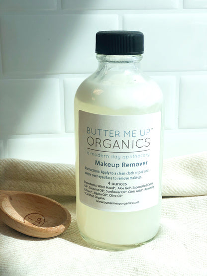 Organic Makeup Remover / Toxin Free / Gentle / Sensitive Skin / Organic Skincare / Butter Me Up Organics