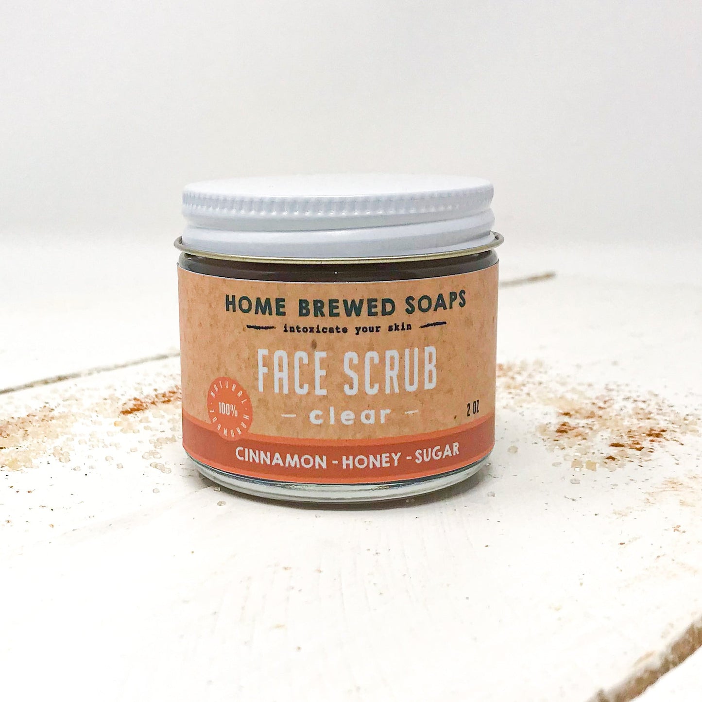 Face Scrub - Natural Acne Skin Care - Sugar Scrub by Home Brewed Soaps