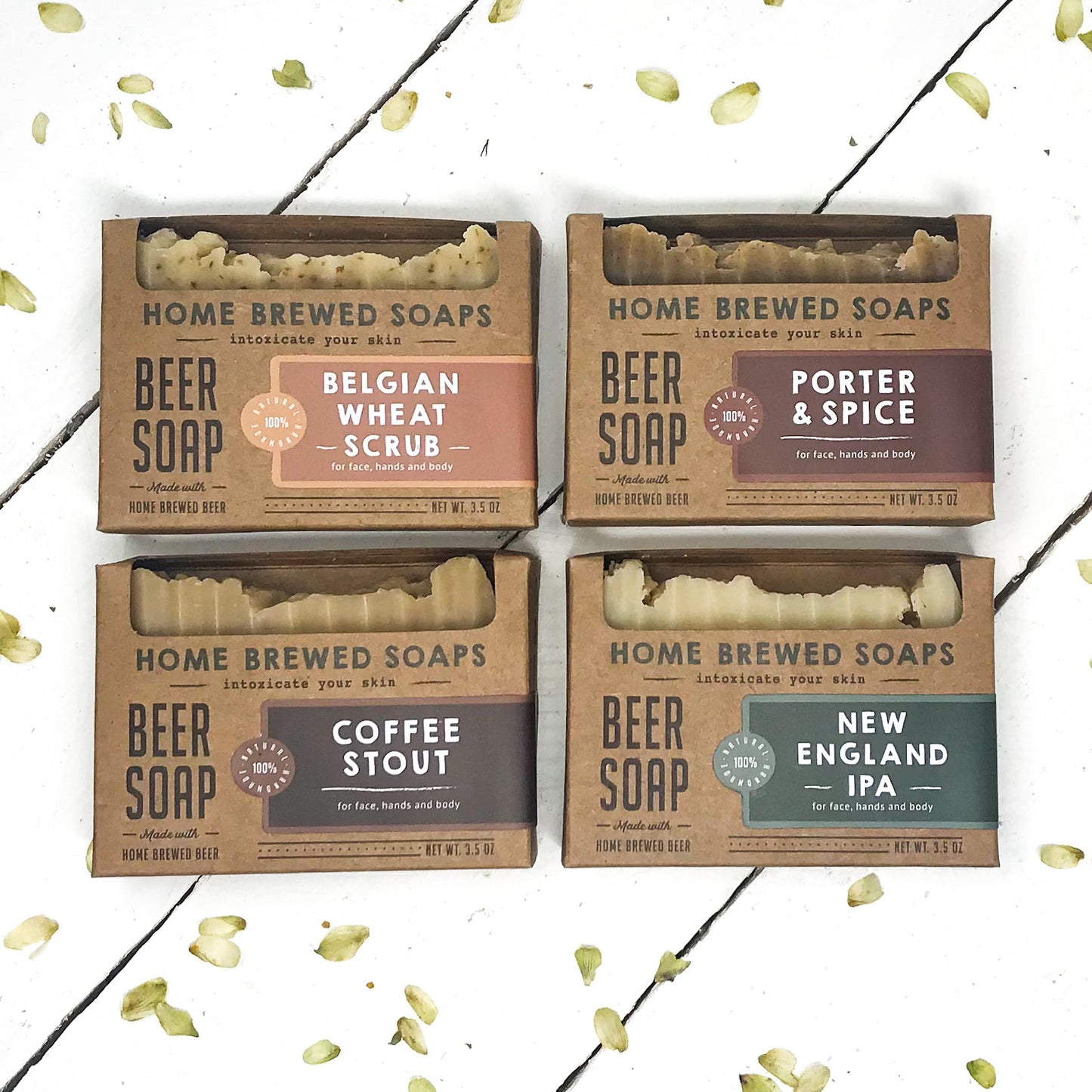 4 pack of Beer Soap - Beer Gifts by Home Brewed Soaps