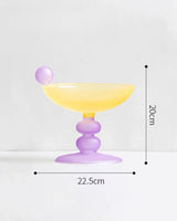 Jelly Bean Footed Tray Fruit Bowl - Whimsical Dopamine Table Setting Centerpiece