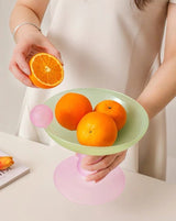 Jelly Bean Footed Tray Fruit Bowl - Whimsical Dopamine Table Setting Centerpiece
