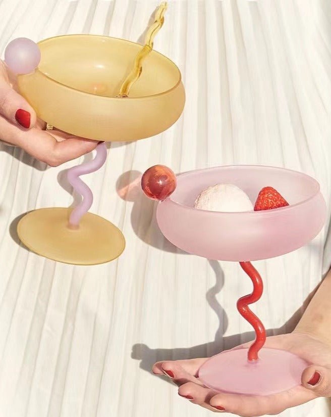 Jelly Bean, Whimsical Toasting Glasses, Wine-Tasting Drinking Coupe Glass for Celebrations
