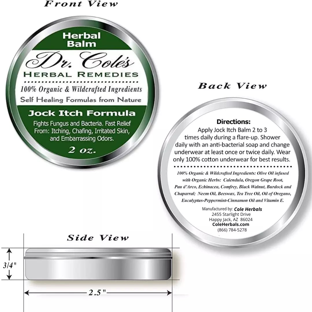 10 - Dr. Cole's Organic Jock Itch Ointment