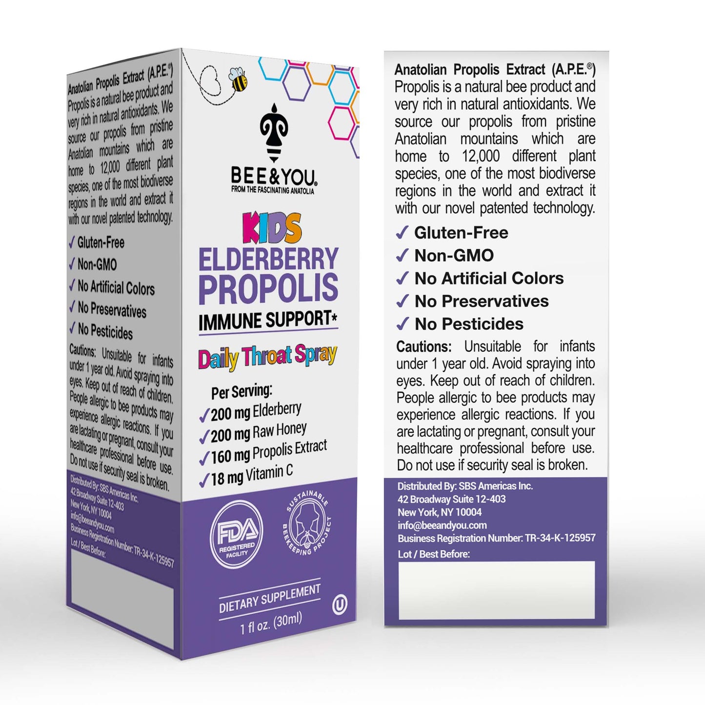 Elderberry+Propolis Kids Daily Throat Spray