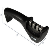 Kitchen Knife Sharpening Tool with Cut-Resistant Glove Included