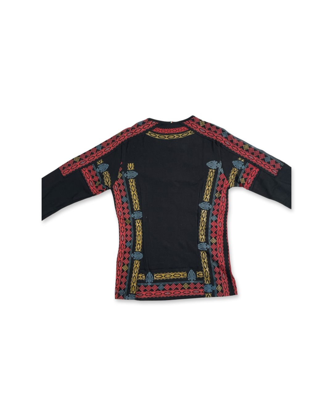 Tribal Design Women's Long Sleeve Shirt, Black