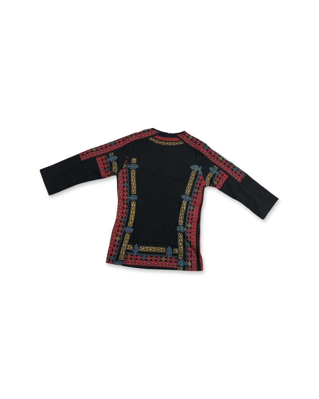 Tribal Design Women's Long Sleeve Shirt, Black