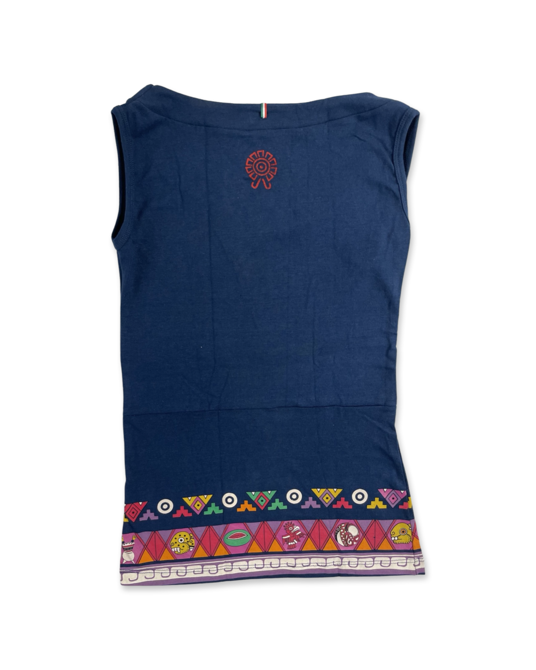 Aztec Women's Sleeveless Top, Blue