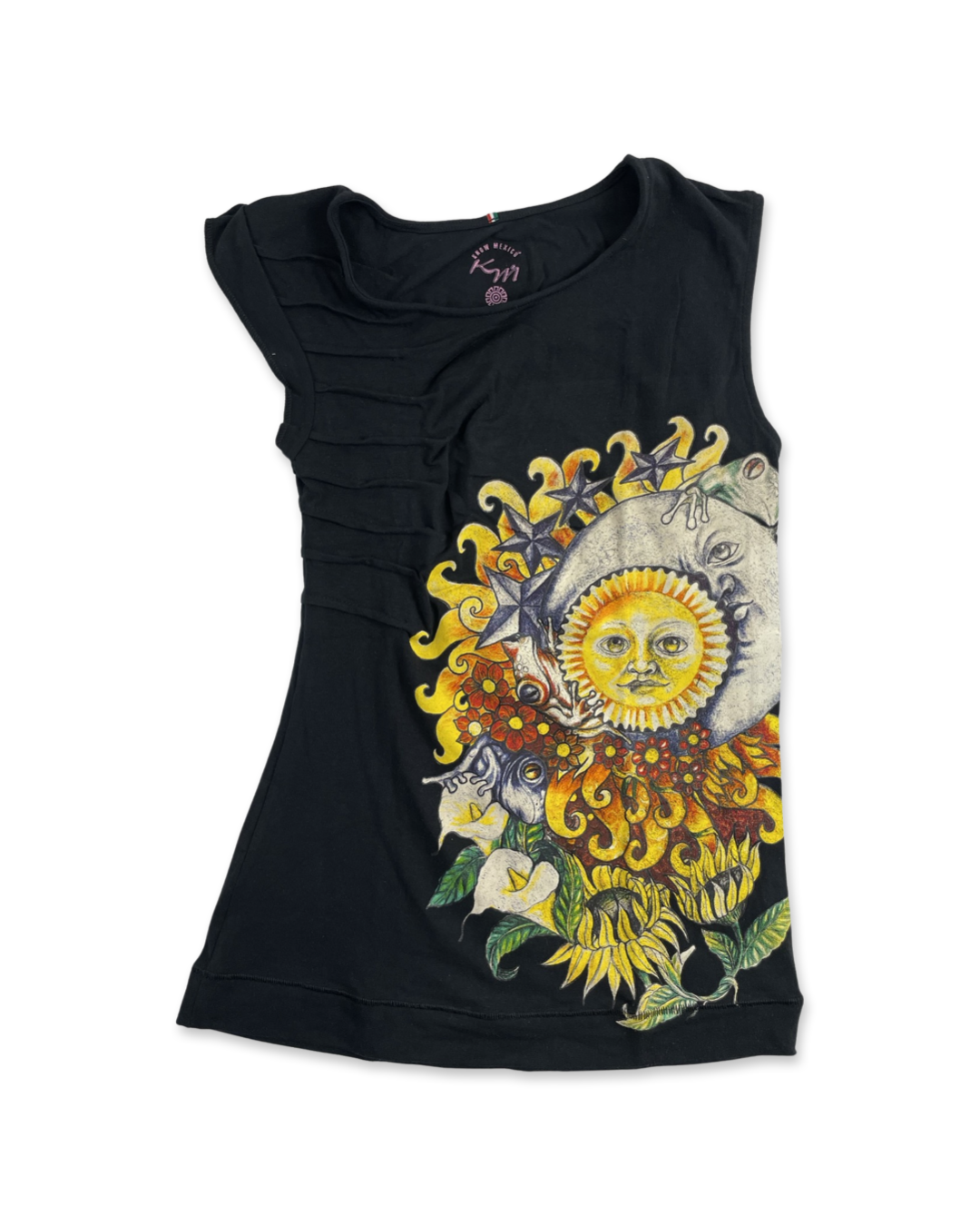 Sun and Moon Women's Top, Black