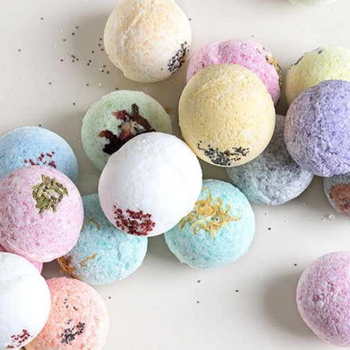 Natural Bath Bombs and Shower Steamers Set -  in a Gift Box