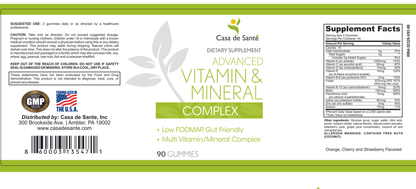 Low FODMAP Vitamin & Mineral Gummies for IBS, SIBO, IBD, Crohn's, Colitis & Malabsorption, Gut Friendly, No Bloating, Low FODMAP Certified