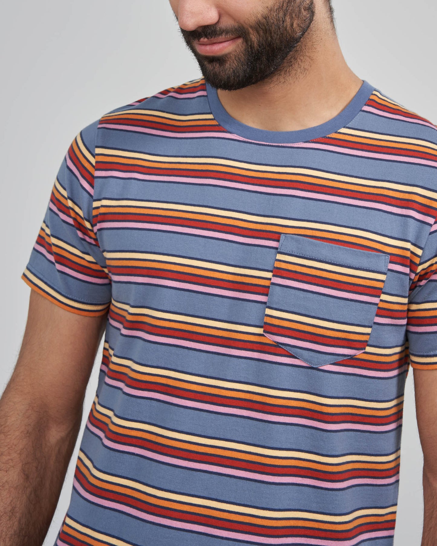 Organic Striped Pocket Tee by United By Blue