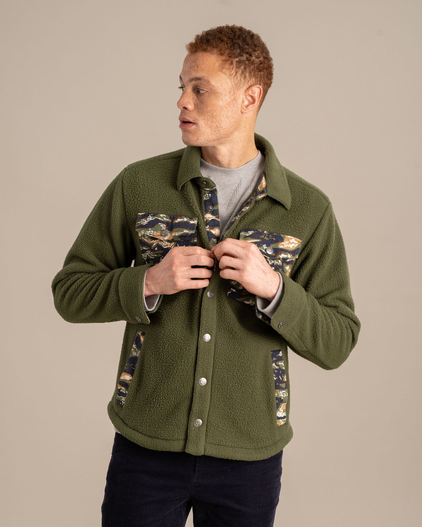 Recycled Sherpa Shirt Jacket by United By Blue