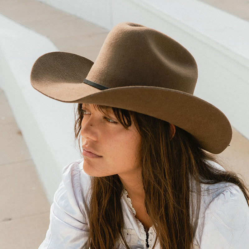 Karina Wool Cowboy Hat - Oak by Made by Minga