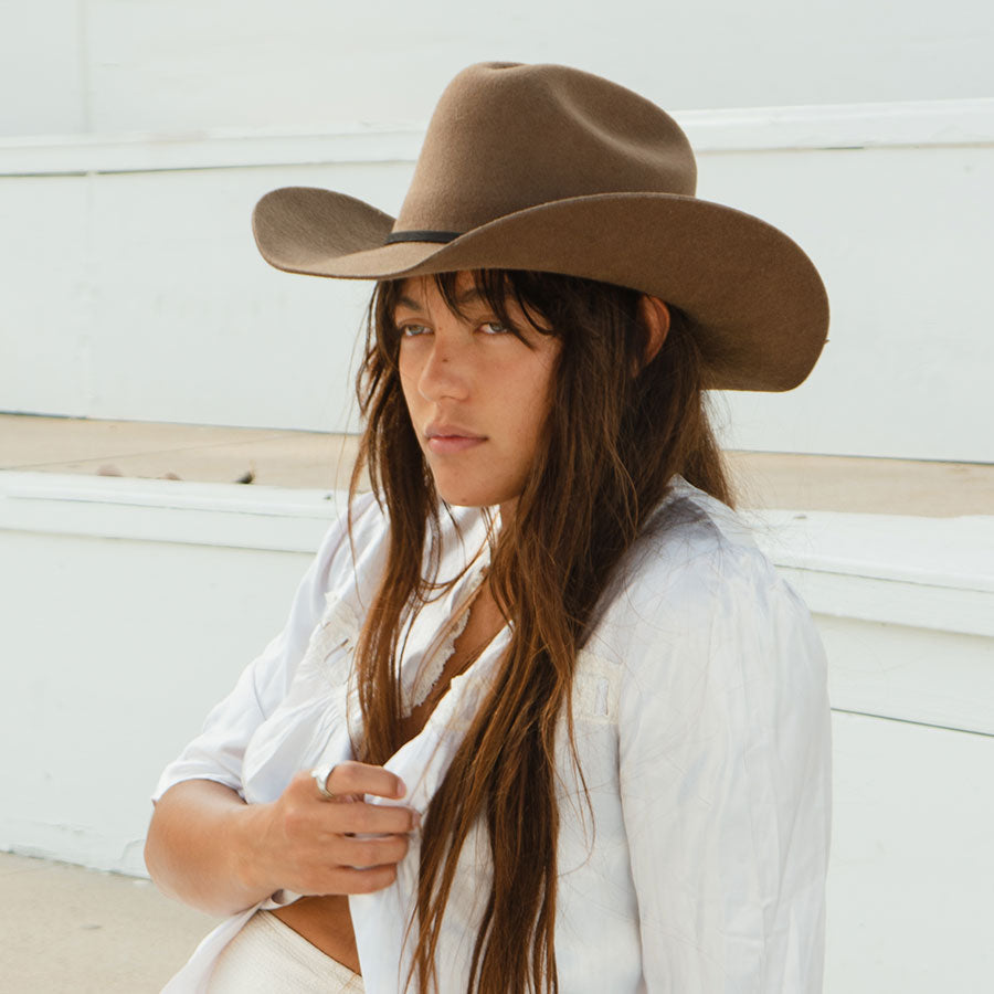 Karina Wool Cowboy Hat - Oak by Made by Minga
