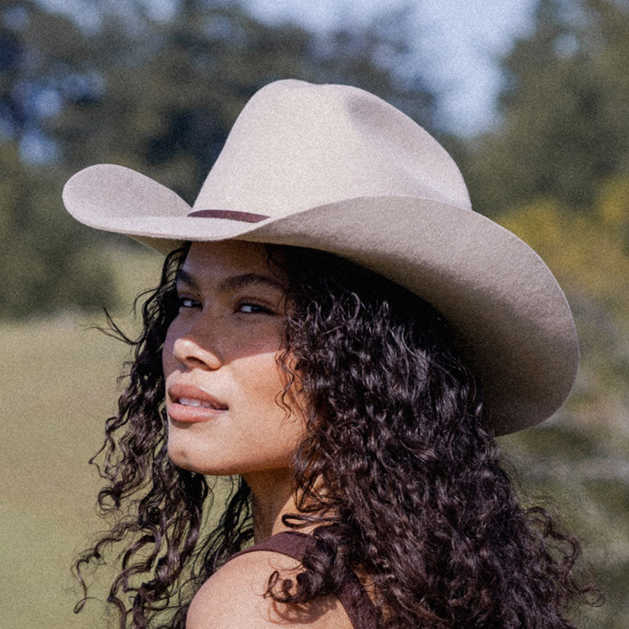 Karina Wool Cowboy Hat - Taupe by Made by Minga