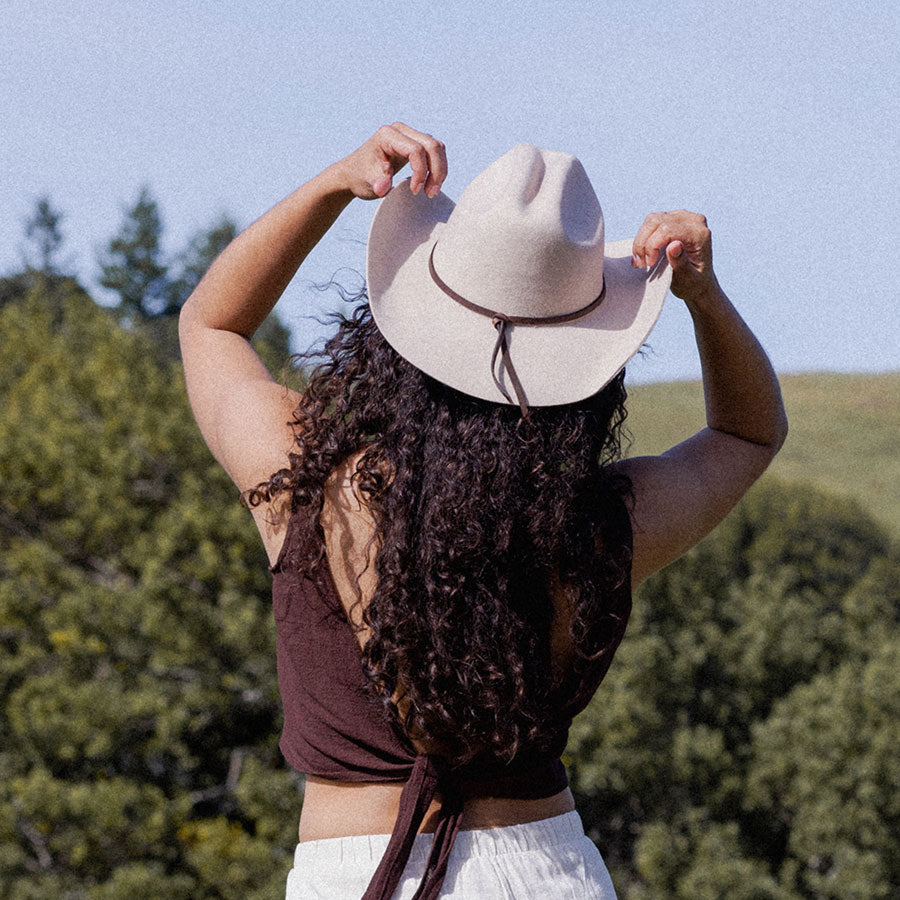 Karina Wool Cowboy Hat - Taupe by Made by Minga