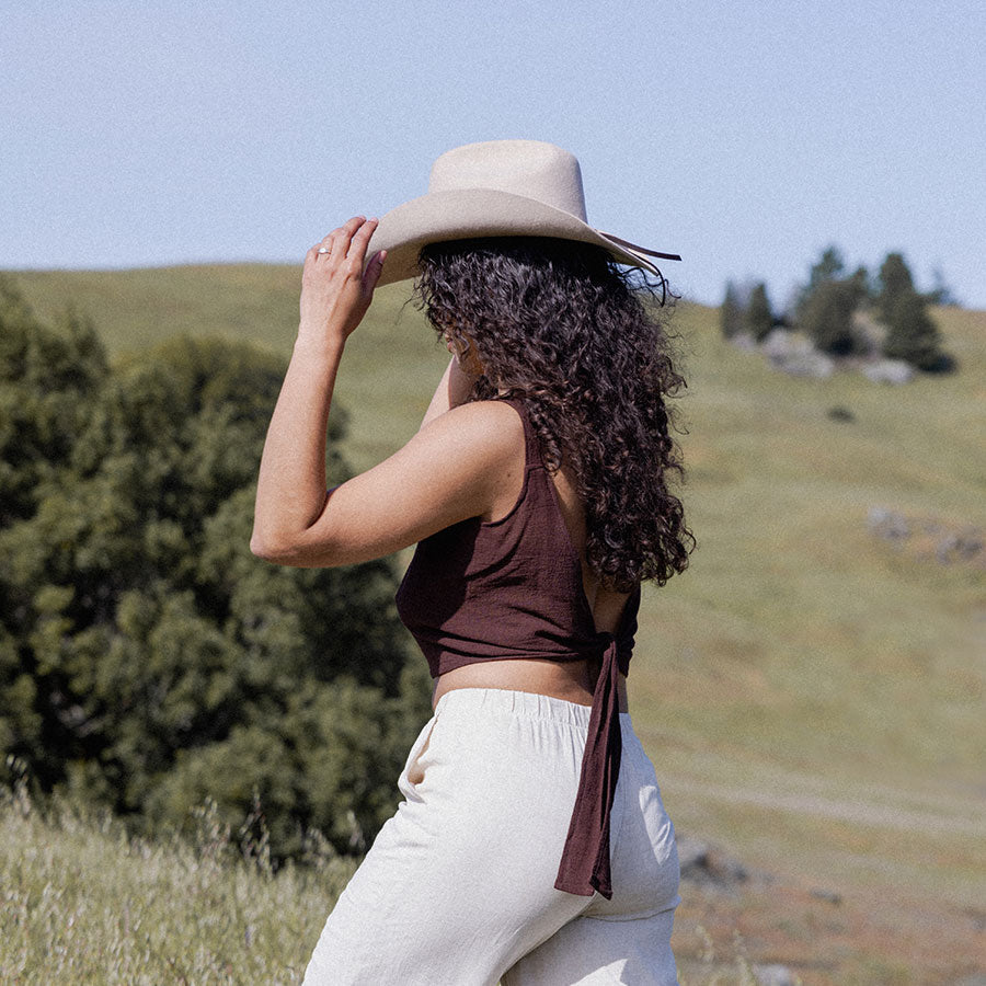 Karina Wool Cowboy Hat - Taupe by Made by Minga