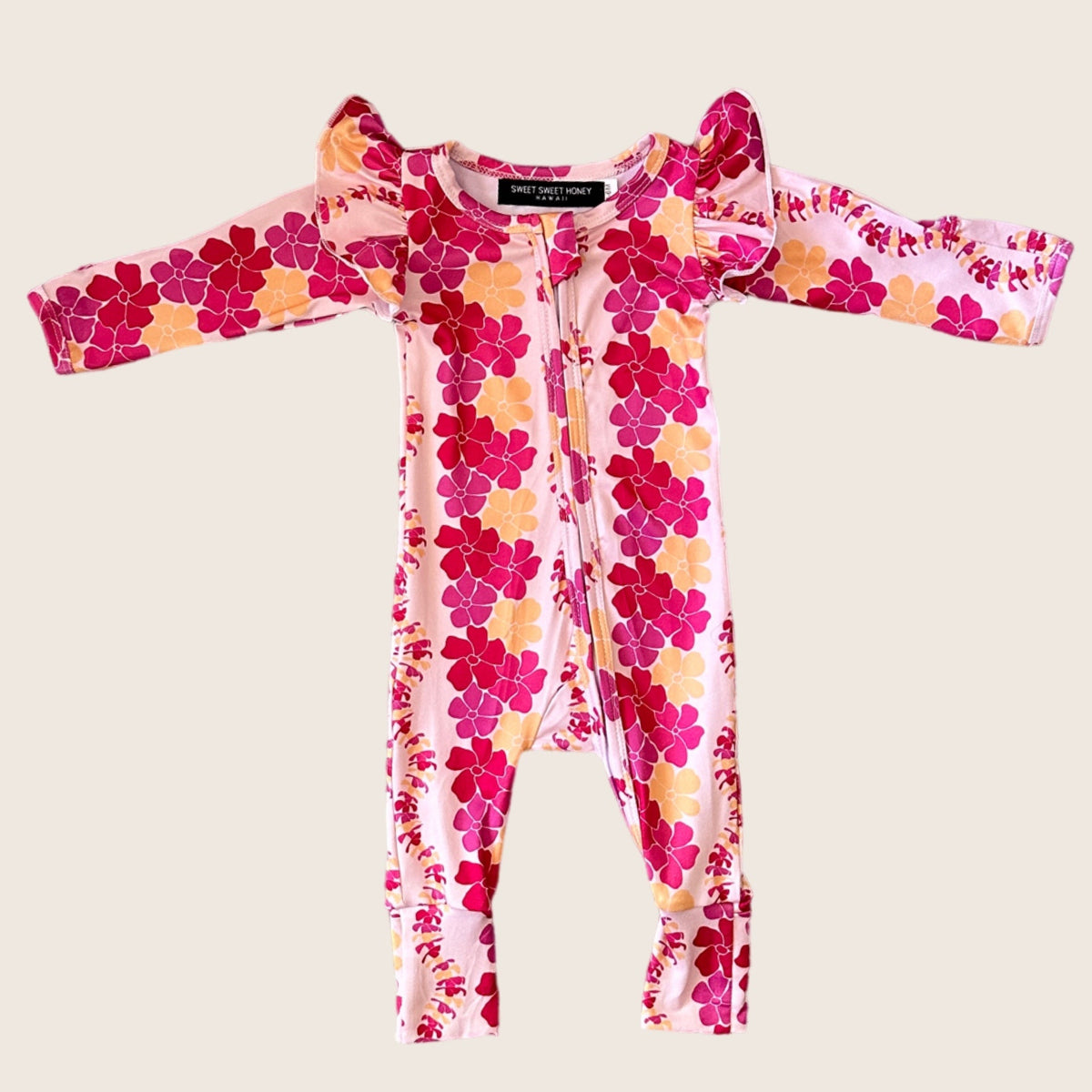 Magenta Puakenikeni Flutter Pajama