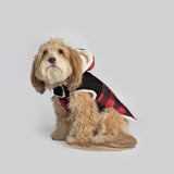 Marley Dog Jacket  Red | Cozy Winter Coat with Removable Hood & Sherpa Lining