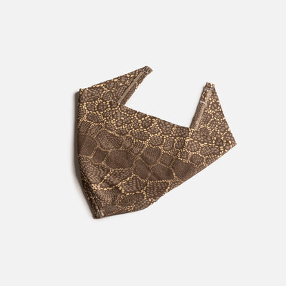 Matching Human & Dog Bandana & Face Mask Bundle - Snakeskin