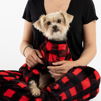 Matching Human Pajama - Buffalo Plaid Red