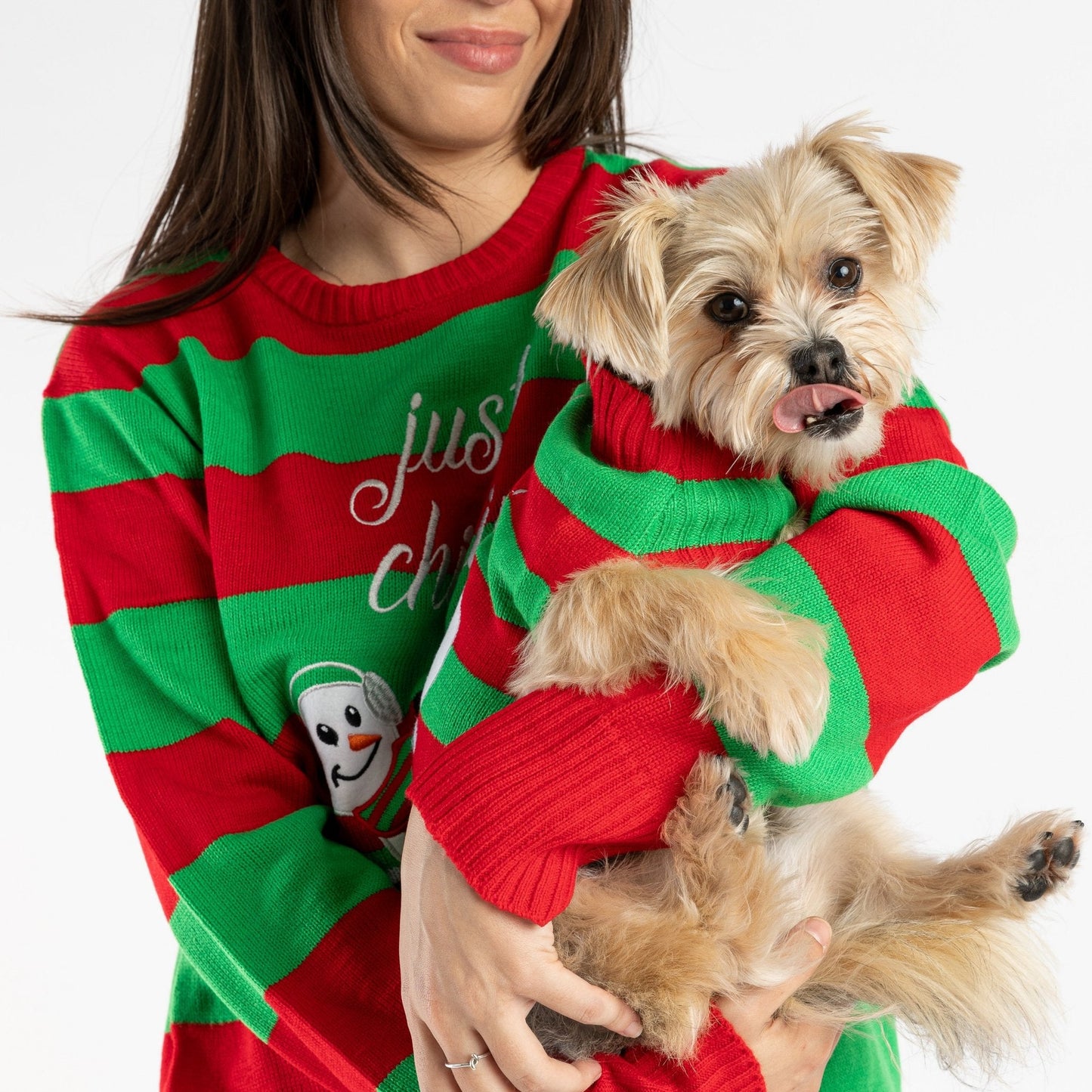 Matching Human Ugly Xmas Sweater - Just Chillin