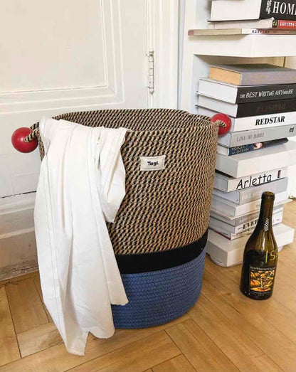 Maximalism Inspired Handmade Woven Laundry Storage Baskets