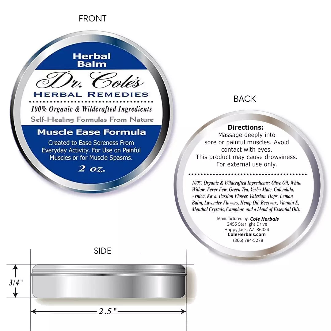 19 - Dr. Cole's Muscle Ease Herbal Balm