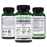Organic Ashwagandha, Astragalus & Siberian Ginseng Complex – 60 Vegan Capsules
