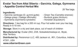 Garcinia Galega Gymnema Herbal Tea by Evalar | 20 Gymnema Tea Bags | Herb-Altai Blend for Appetite Control
