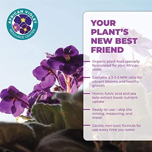 African Violet Plant Food by Houseplant Resource Center | Liquid Fertilizer for Vibrant Blooms & Healthy Growth, Easy-to-Use (8 Fluid Ounces) by Houseplant Resource Center