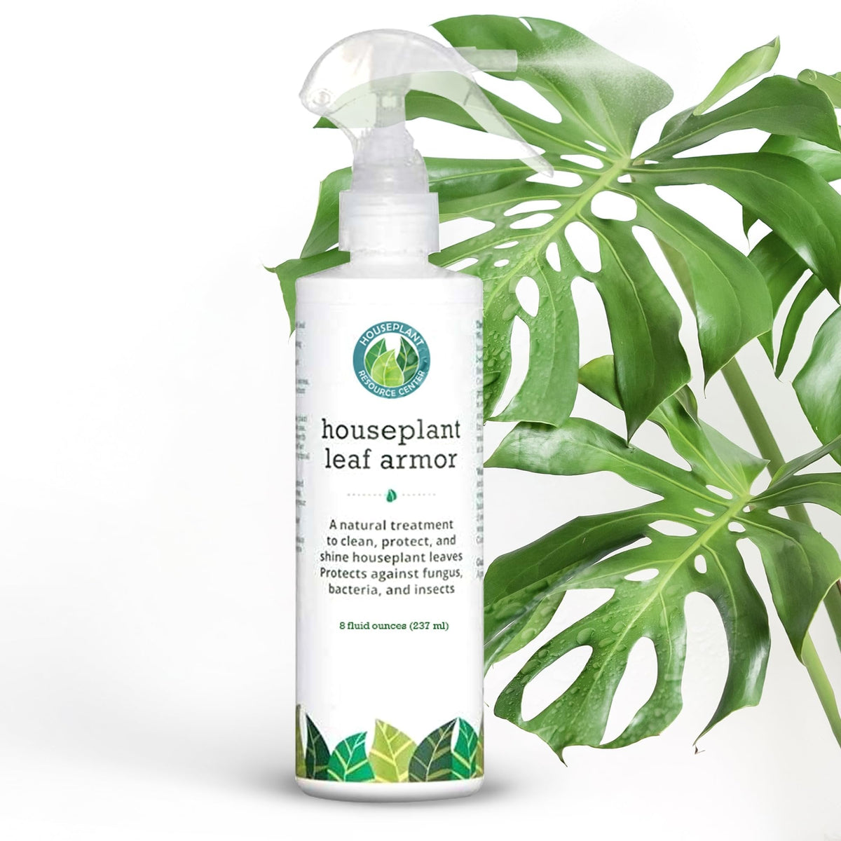 Leaf Armor by Houseplant Resource Center | Natural Indoor Plant Leaf Shine Spray for Fiddle Leaf Fig, Ficus Audrey, Monstera and other houseplants (8 Fluid Ounces) by Houseplant Resource Center