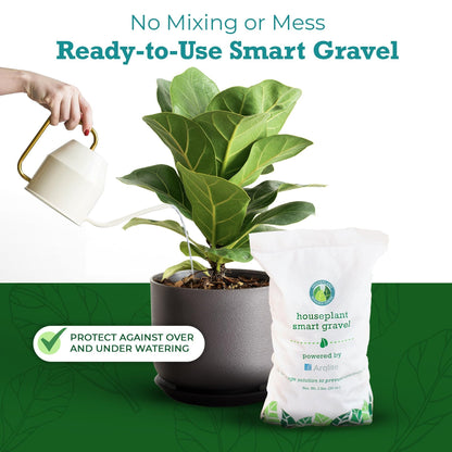 Houseplant Resource Center Smart Gravel - Drainage Rocks for Potted Plants - Rocks for Plants to Prevent Over-Watering - Decorative Rocks for Planters - Stones for Planters - Planter Filler by Houseplant Resource Center