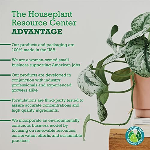 Pothos Fertilizer - Liquid Fertilizer for Indoor House Plants - Essential Plant Nutrients for Neon Pothos or Devil’s Ivy - Urea-Free - NPK Ratio of 3-3-3 for Healthy Roots, Stems, Leaves (8 Ounces) by Houseplant Resource Center