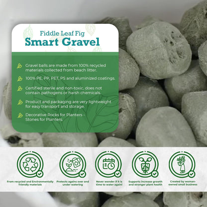 Houseplant Resource Center Smart Gravel - Drainage Rocks for Potted Plants - Rocks for Plants to Prevent Over-Watering - Decorative Rocks for Planters - Stones for Planters - Planter Filler by Houseplant Resource Center