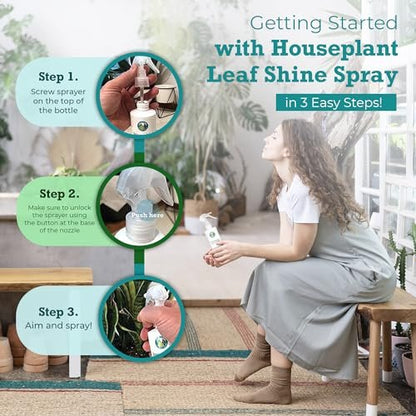 Houseplant Leaf Shine Spray - Leaf Polish, Gloss, and Shine, Perfect for House Plants and Foliage by Houseplant Resource Center