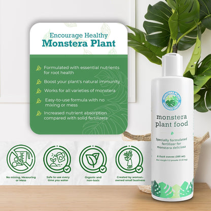 Monstera Plant Food by Houseplant Resource Center | Premium Liquid Fertilizer (5-2-3 NPK) - Ideal for Monstera, Pothos, and Snake Plants (8 Fluid Ounces) by Houseplant Resource Center