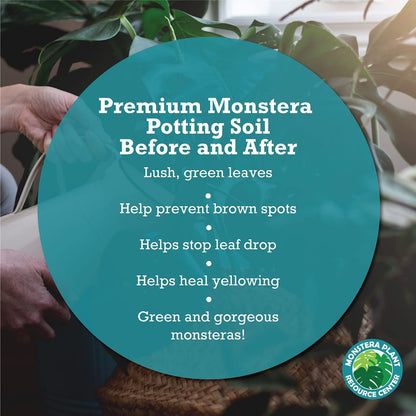 Premium Monstera Potting Soil - Quick Drain Potting Soil for Monstera Deliciosa/Swiss Cheese Plant by Houseplant Resource Center