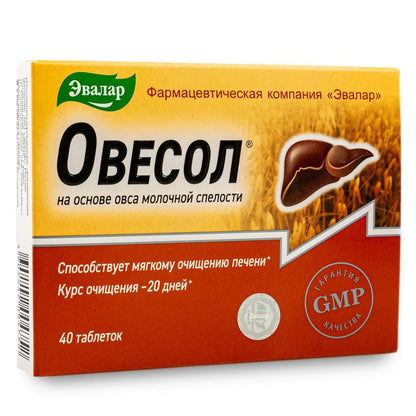 Oat Extract with Herbs by Evalar Ovesol 40 Tabs