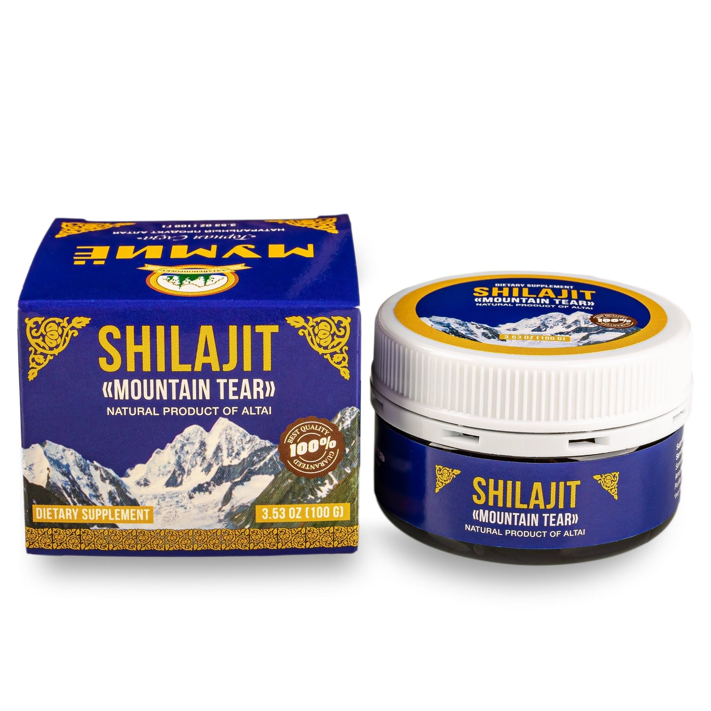 "Mountain Tear" Altai Pure Premium Shilajit Mumijo Resin Siberia 100g (3.4 oz)