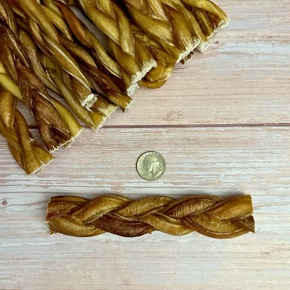 Extra Hard Braided Bully Sticks for Dogs