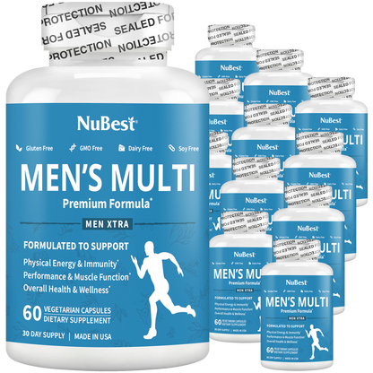 Men's Multi, Men Xtra, Energy, Immunity & Health Boost, 60 Vegan Capsules by NuBest Nutrition®