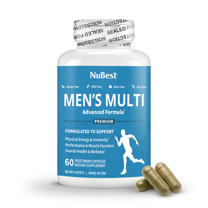 Men's Multi, Men Xtra, Energy, Immunity & Health Boost, 60 Vegan Capsules by NuBest Nutrition®